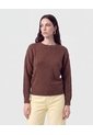 Saco De Punto Básico   Para Mujer Café Patprimo de Patprimo