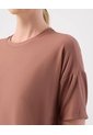 Camiseta Deportiva Boxy  Para Mujer Café Patprimo de Patprimo