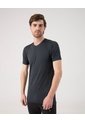 Camiseta Jaspeada  Para Hombre Negro Patprimo de Patprimo