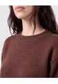 Saco De Punto Básico   Para Mujer Café Patprimo de Patprimo