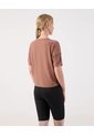 Camiseta Deportiva Boxy  Para Mujer Café Patprimo de Patprimo