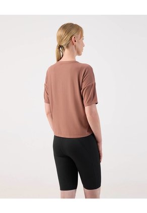 Camiseta Deportiva Boxy Para Mujer Café Patprimo
