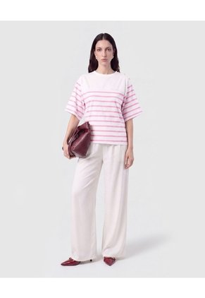Blusa Con Botones En Hombro Para Mujer Rosa Patprimo