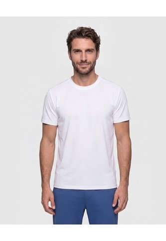 Camiseta Manga Corta Texturizada  Para Hombre Blanco Patprimo Patprimo