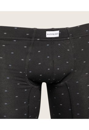 Boxer Con Realce En Copa Estampado En Algodón X1 Para Hombre Negro Patprimo