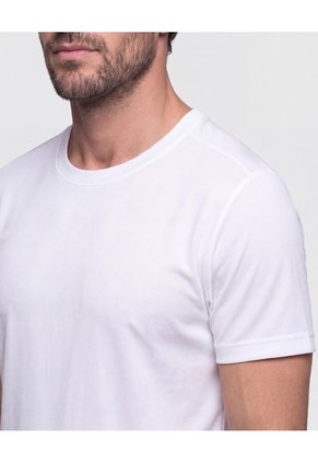 Camiseta Manga Corta Texturizada Para Hombre Blanco Patprimo