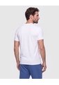 Camiseta Manga Corta Texturizada  Para Hombre Blanco Patprimo de Patprimo