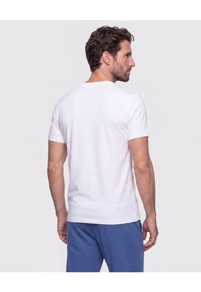 Camiseta Manga Corta Texturizada Para Hombre Blanco Patprimo