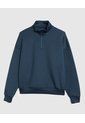 Buzo Unicolor Cuello Alto   Para Mujer Azul Patprimo de Patprimo