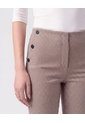 Leggings Con Botones Laterales   Para Mujer Café Patprimo de Patprimo