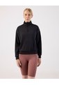 Buzo Unicolor Cuello Alto   Para Mujer Negro Patprimo de Patprimo