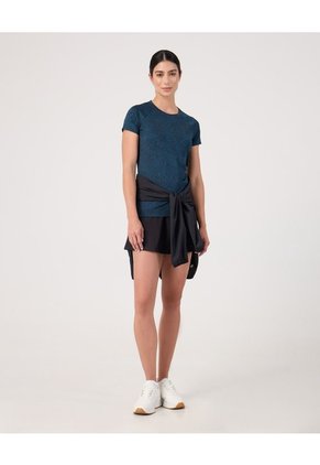Camiseta Deportiva Estampada Para Mujer Azul Patprimo