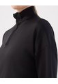 Buzo Unicolor Cuello Alto   Para Mujer Negro Patprimo de Patprimo