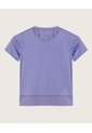 Camiseta Con Detalle De Tul Para Niña  Infantil Niña Azul Patprimo de Patprimo