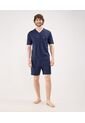 Pijama  Para Hombre M/C P/C Color Azul Marca Patprimo #44040202 de Patprimo