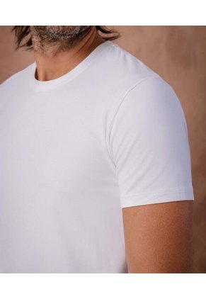 Camiseta  Para Hombre Manga Corta Cuello Redondo Color Blanco Marca Patprimo #44090970