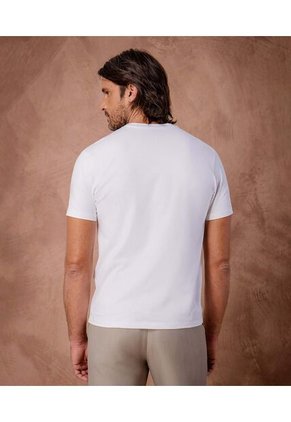 Camiseta  Para Hombre Manga Corta Cuello Redondo Color Blanco Marca Patprimo #44090970