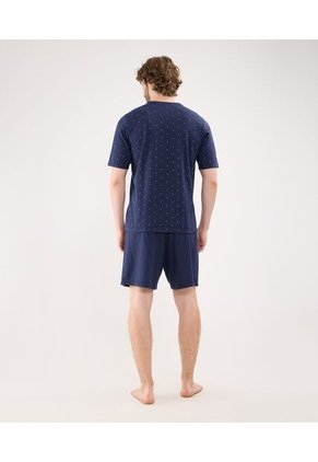 Pijama  Para Hombre M/C P/C Color Azul Marca Patprimo #44040202
