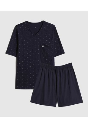 Pijama  Para Hombre M/C P/C Color Azul Marca Patprimo #44040202