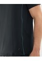 Camiseta Deportiva Cuello En V  Para Hombre Negro Patprimo de Patprimo