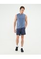 Camiseta Deportiva Jaspeada  Para Hombre Azul Patprimo de Patprimo