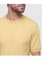 Camiseta Unicolor Básica   Para Hombre Amarillo Patprimo de Patprimo