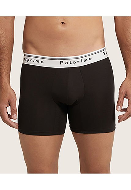 Boxer Para Hombre Fleat Seamer Medio Color Negro Marca Patprimo #44000374