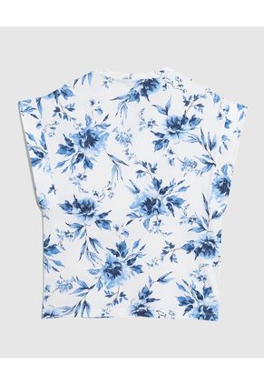 Camiseta  Para Mujer Manga Corta Cuello Redondo Color Azul Marca Patprimo #30093872