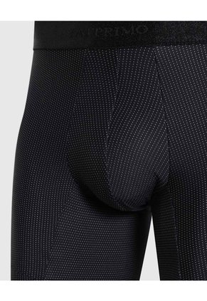 Bóxer Medio Con Micropuntos  X1 Para Hombre Negro Patprimo