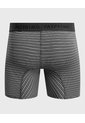 Bóxer Medio Con Estampado De Rayas Horizontales  X1 Para Hombre Negro Patprimo de Patprimo