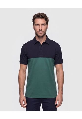 Polo Bloques   Para Hombre Azul Patprimo Patprimo