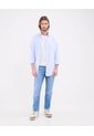 Camisa Oxford   Para Hombre Azul Patprimo de Patprimo