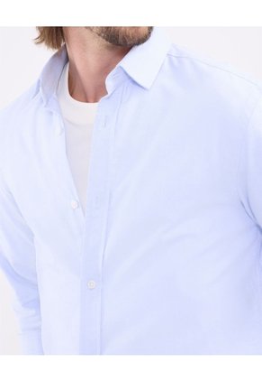 Camisa Oxford   Para Hombre Azul Patprimo