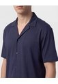 Pijama Unicolor Con Cuello Camisero   Para Hombre Azul Patprimo de Patprimo