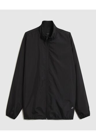 Chaqueta Unicolor Tipo Rompe Vientos   Para Hombre Negro Patprimo Patprimo
