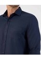 Camisa Formal De Manga Larga Con Bolsillo   Para Hombre Azul Patprimo de Patprimo