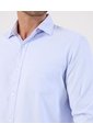 Camisa Formal De Manga Larga Con Bolsillo   Para Hombre Azul Patprimo de Patprimo