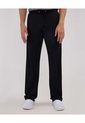Pantalon Punto Con Cortes En Contraste  Para Hombre Negro Patprimo de Patprimo