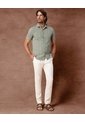 Pantalón De Lino Fresco  Con Corte Recto  Para Hombre Blanco Patprimo de Patprimo
