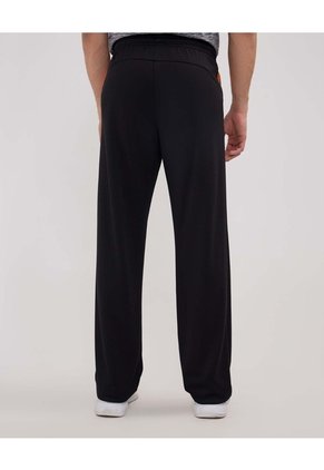 Pantalon Punto Con Cortes En Contraste  Para Hombre Negro Patprimo