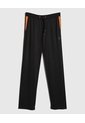 Pantalon Punto Con Cortes En Contraste  Para Hombre Negro Patprimo de Patprimo
