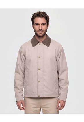 Chaqueta Cuello Pana Con Botones Hombre Para Hombre Negro Patprimo