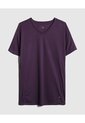 Camiseta Manga Corta Cuello V Con Grabado Laser  Para Hombre Morado Patprimo de Patprimo