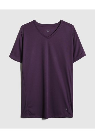 Camiseta Manga Corta Cuello V Con Grabado Laser  Para Hombre Morado Patprimo Patprimo