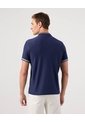 Polo Cuello Mao Con Bolsillo Ribete Texturizada  Para Hombre Azul Patprimo de Patprimo