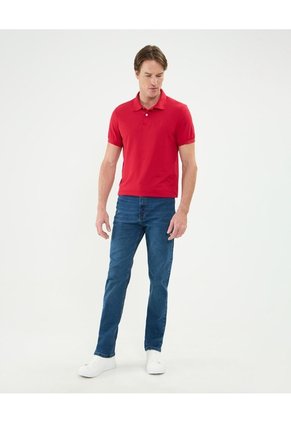 Polo Para Hombre Cuello Tejido Sin Bolsillo Color Rojo Marca Patprimo #44112696