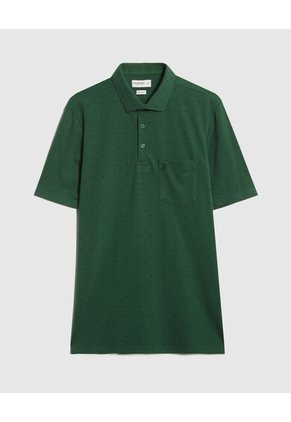 Polo Estampado Para Hombre Verde Patprimo