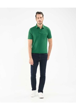 Polo Estampado Para Hombre Verde Patprimo