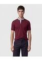Polo Con Cuello Neru Y Pechera   Para Hombre Vino Patprimo de Patprimo