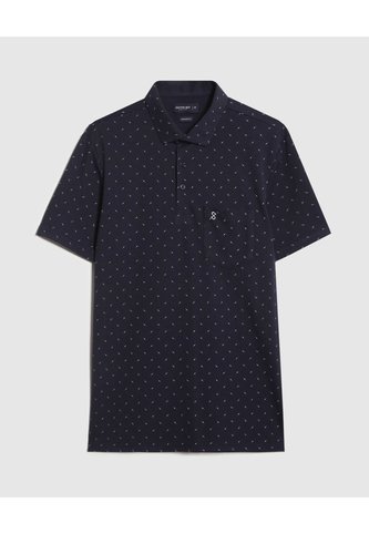 Polo Estampado  Para Hombre Azul Patprimo Patprimo